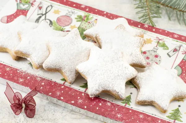 Home baked Christmas cookies dessert — Stock Photo, Image