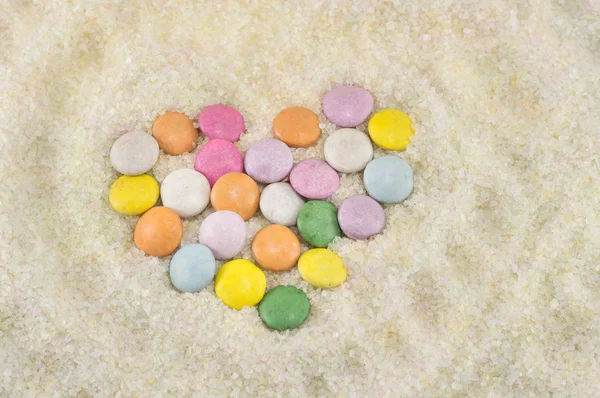 Bonbons colorés en sucre — Photo