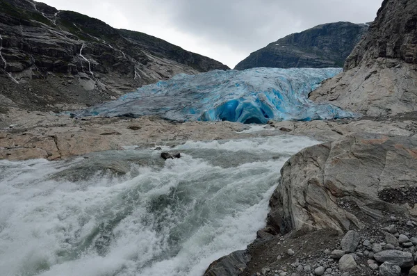 Nigardsbreen Buzulu, Norveç — Stok fotoğraf