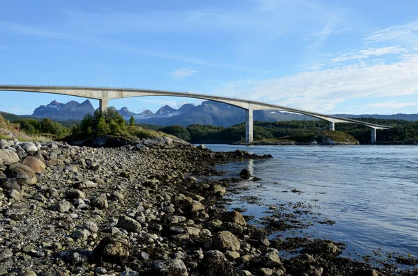 Salzstraumenbrücke in Norwegen — Stockfoto