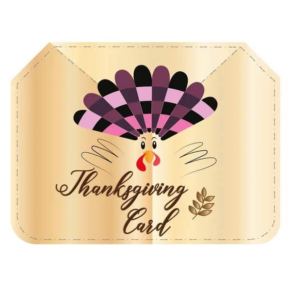 Gelukkige Thanksgiving dagkaart — Stockvector