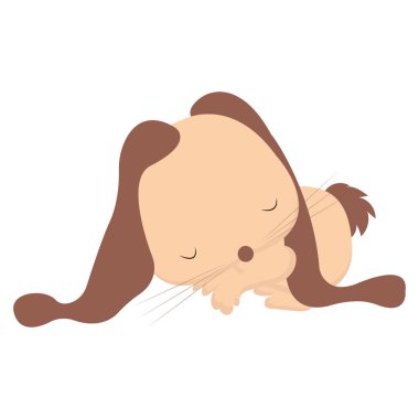 Bir tavşan çizgi filmi kawaii