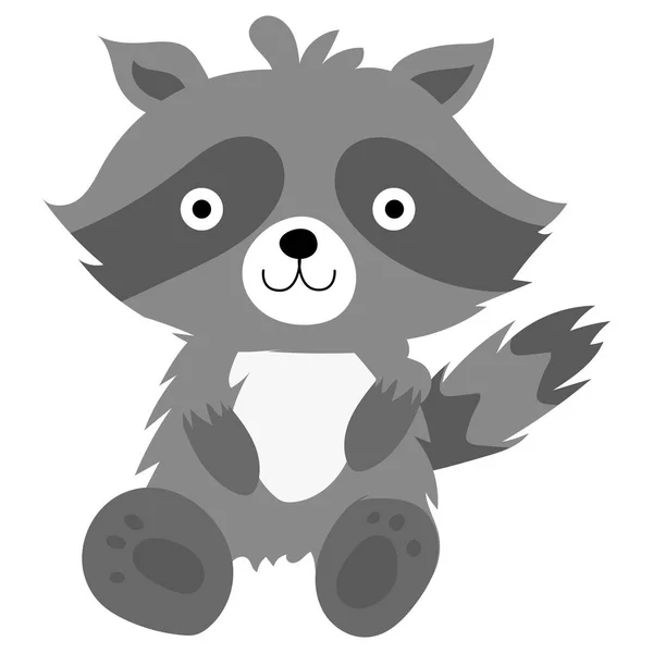 Cartoon of a raccoon — Stock Vector