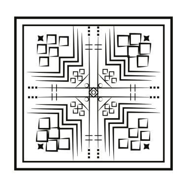 Klasik arabesk çiçek deseni