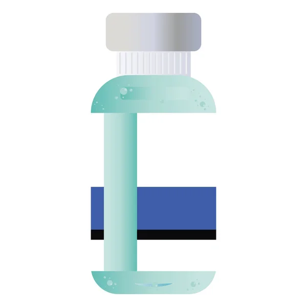 Ikona izolované injekční lahvičky — Stockový vektor