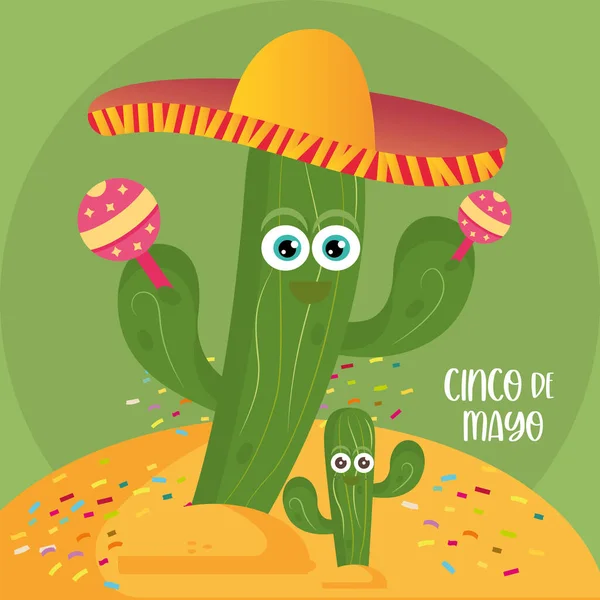 Cinco de mayonez posteri — Stok Vektör