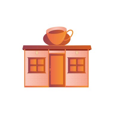 İzole edilmiş dükkan ikonu şehir mağazası