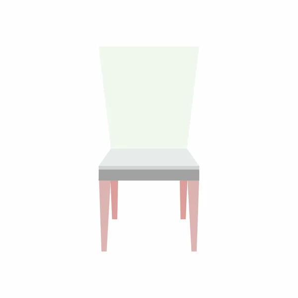 独立したエレガントな椅子のアイコン家の装飾 — ストックベクタ