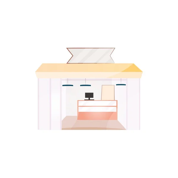 Icono de edificio de tienda aislada City store — Vector de stock