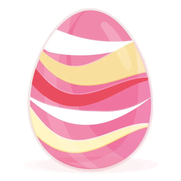 Huevo de Pascua de color aislado Temporada de primavera — Vector de stock