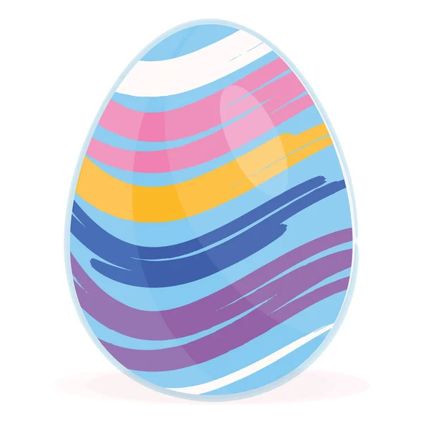 Μεμονωμένα χρωματιστά πασχαλινά αυγά Άνοιξη σεζόν — Διανυσματικό Αρχείο