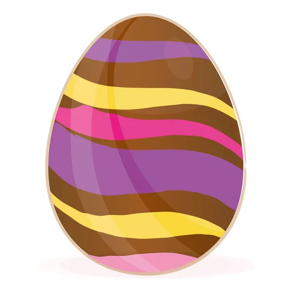 Huevo de Pascua de color aislado Temporada de primavera — Vector de stock