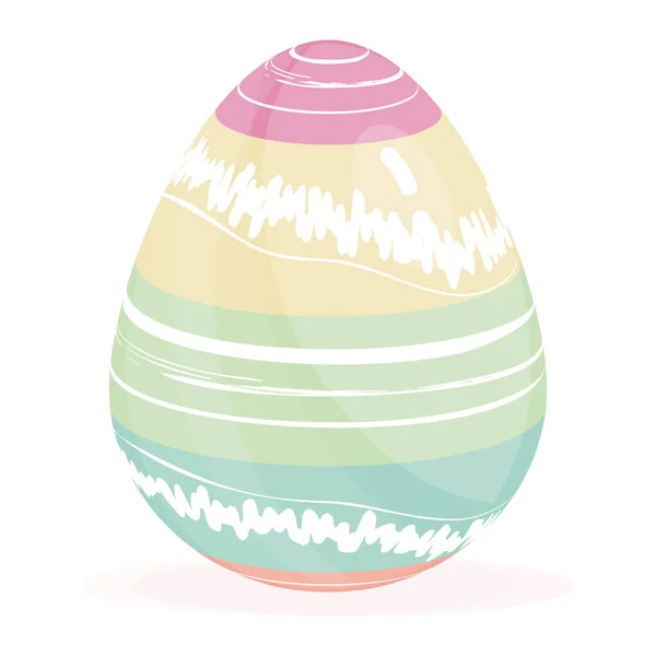 Isolado colorido Páscoa ovo Primavera temporada —  Vetores de Stock