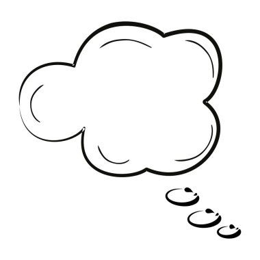 İzole edilmiş boş çizgi roman sohbet