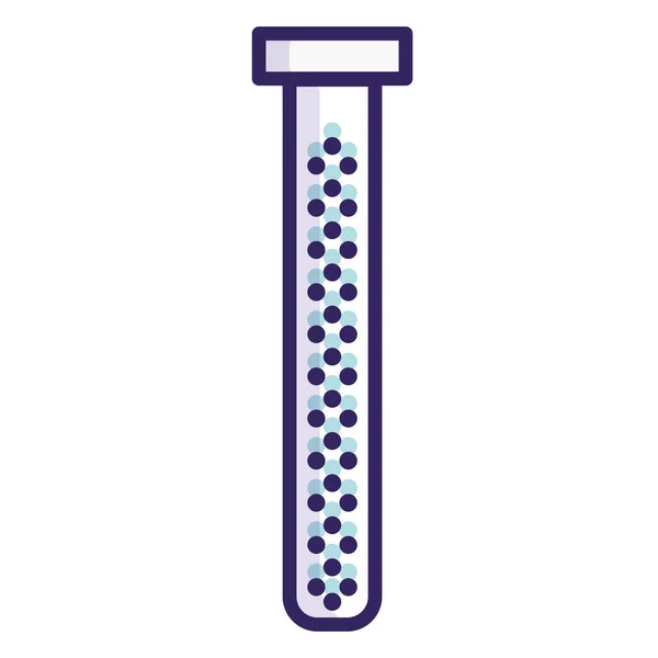Isolierte Reagenzgläser Ikone Schule Versorgung Ikone — Stockvektor