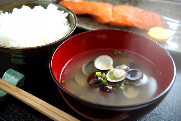 Sopa de miso — Foto de Stock