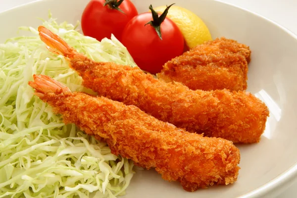 Fried seafood — Stock Photo, Image