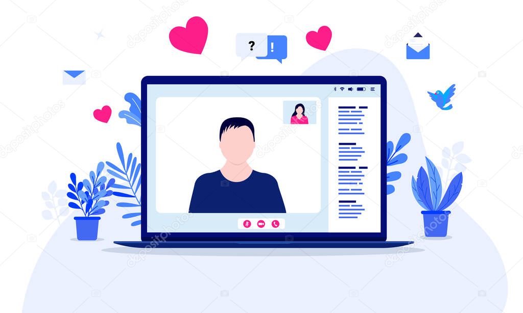 Online dating video calls