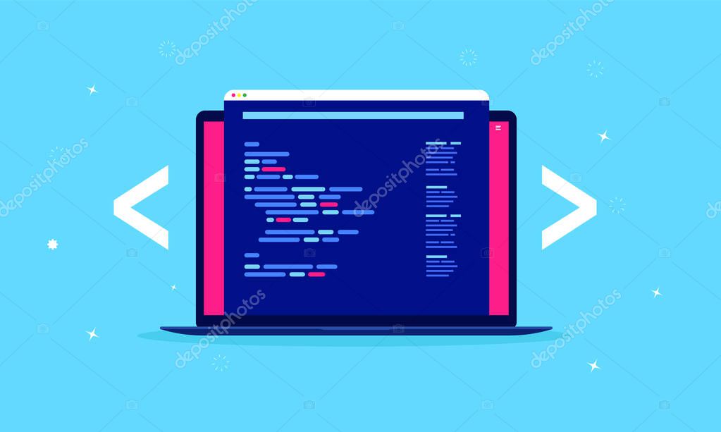 Web Development Laptop Computer 426683146 - WDRFree Vector illustration of Web Development Laptop Computer 426683146