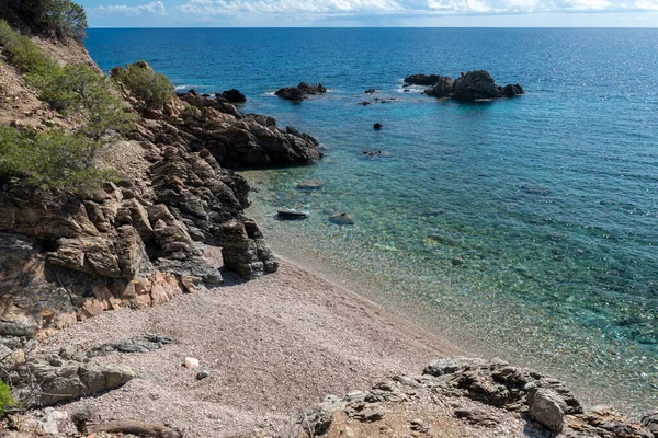 Small Bay Called Cala Riu Gennaisso Santa Maria Navarrese Sardinia — Stock Photo, Image