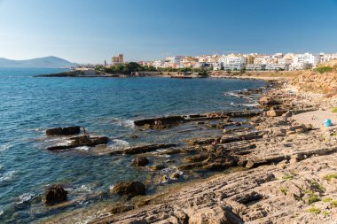 Alghero kıyı şeridi (Sardinya, İtalya)