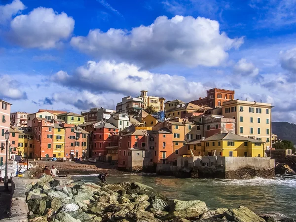 Boccadasse, un quartiere di Genova — Foto Stock