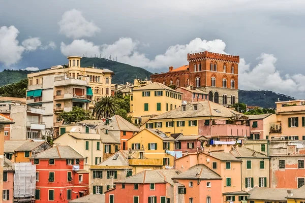 Boccadasse, dzielnicy Genui — Zdjęcie stockowe