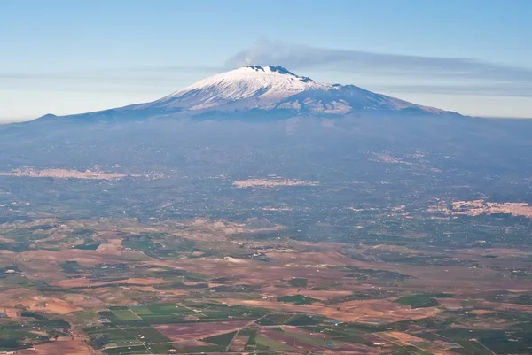 Vista aérea del Etna — Foto de Stock