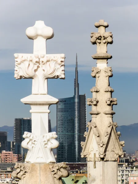 Wieże w Mediolanie — Zdjęcie stockowe