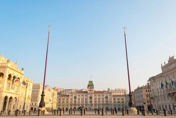 Głównego placu w Trieście — Zdjęcie stockowe