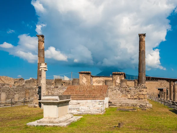 Tempel apollo i Pompeji — Stockfoto