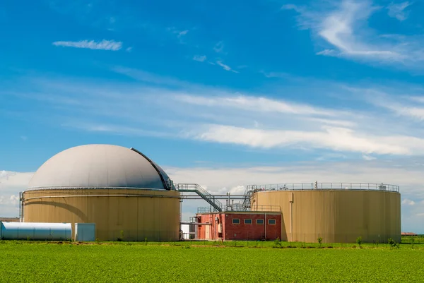 Fabrica biogaz — Fotografie, imagine de stoc