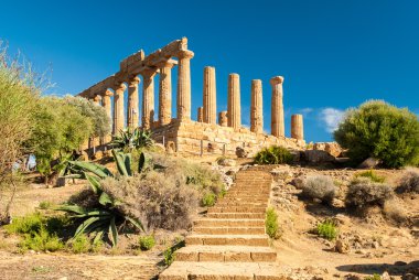 Agrigento tapınaklar vadisinde Juno temple