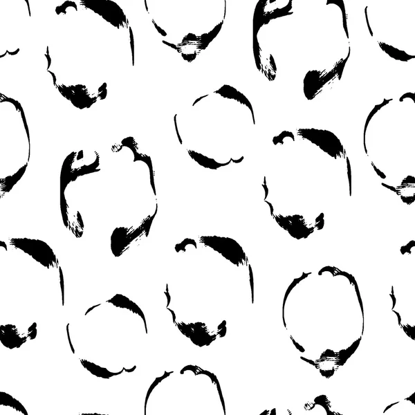 Motif abstrait d'encre transparente isolé sur blanc — Image vectorielle
