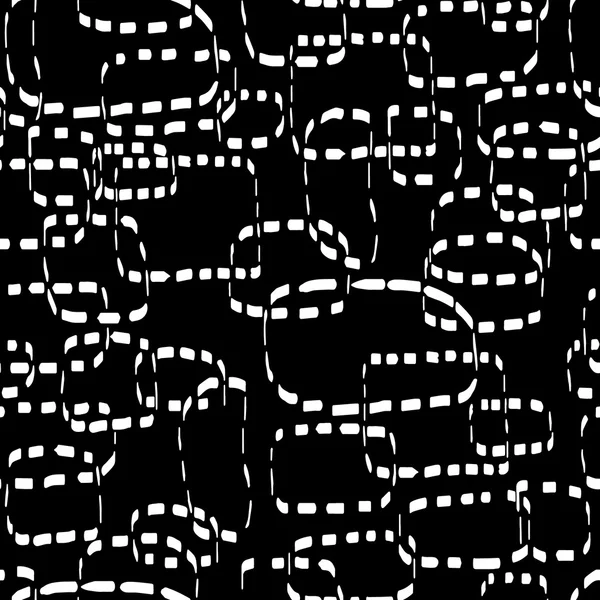 Motif abstrait d'encre transparente sur fond noir — Image vectorielle