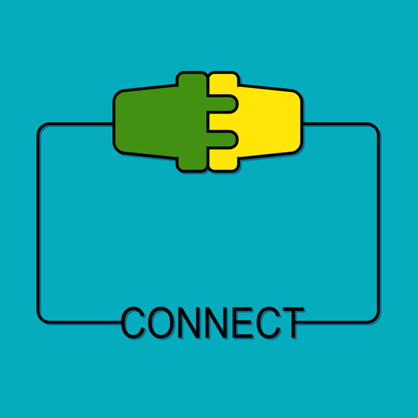 Абстрактный фон с разъемом и гнездом
.