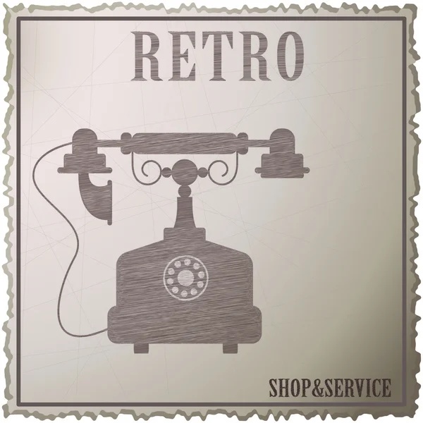 Telefone retro em segundo plano —  Vetores de Stock