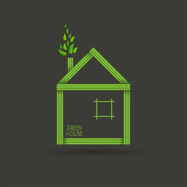 Ecologia casa conceito —  Vetores de Stock