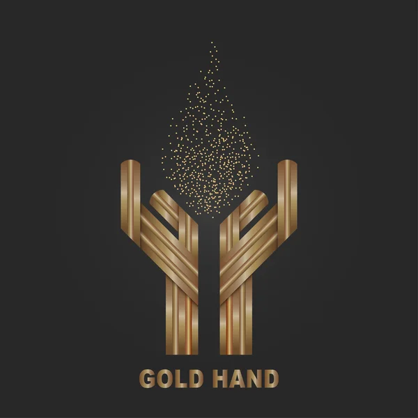 Ikona kreatywnych dłoni — Wektor stockowy