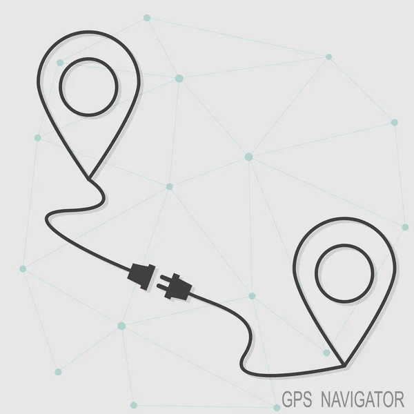 Navegador GPS vector — Vector de stock