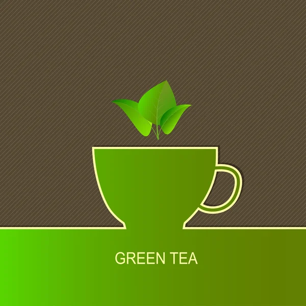 Egy csésze friss teát — Stock Vector