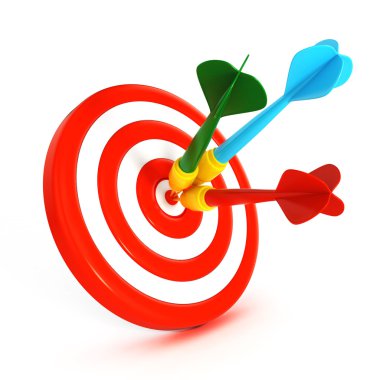 Renkli Dart ile 3D dart tahtası