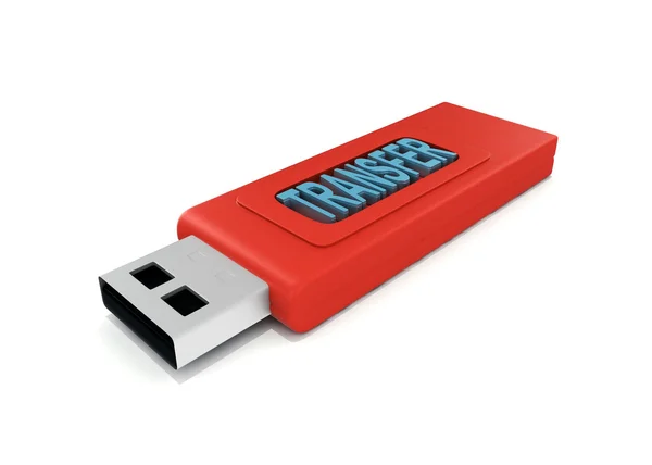 3d unidad USB que contiene transferencia —  Fotos de Stock