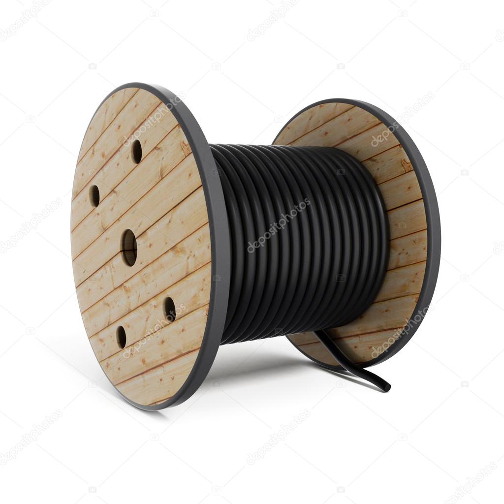 Cable drum Industrial hose reel Stock Photo by ©skivi08 60627597