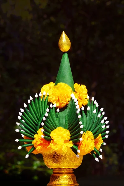 Reis bietet Objekt für Respekt vor Buddha Stockbild