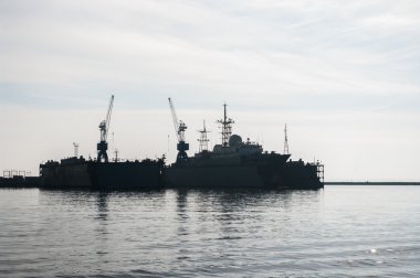 Küçük füze savaş gemisi liman, Baltık, Rusya Federasyonu