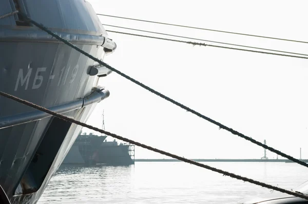 Geminin iskele ip, Rusya, Baltiysk demirleyen