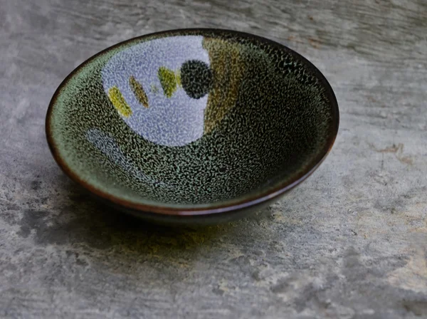 Çin puer veya yeşil çay yeşil kase