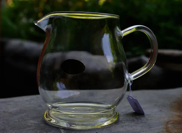 Glass  gaiwan for chinese puer tea — Stock Photo, Image