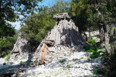 Shepherd hut in Sardinia clipart
